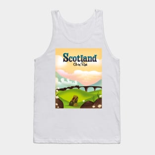 Scotland "Go by Rail" locomotive poster. Tank Top